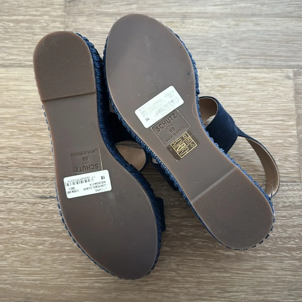 SCHUTZ l Sandal Platform Blue - Picture 5 of 5